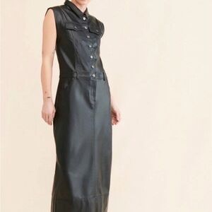 Free People Danni Vegan Leather dress